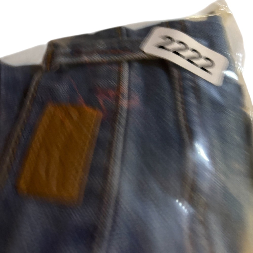 SEVEN 7 Jeans Women's Sz 14 Blue Denim Frayed Hem Weekend Shorts cutoffs Jorts - Picture 9 of 9
